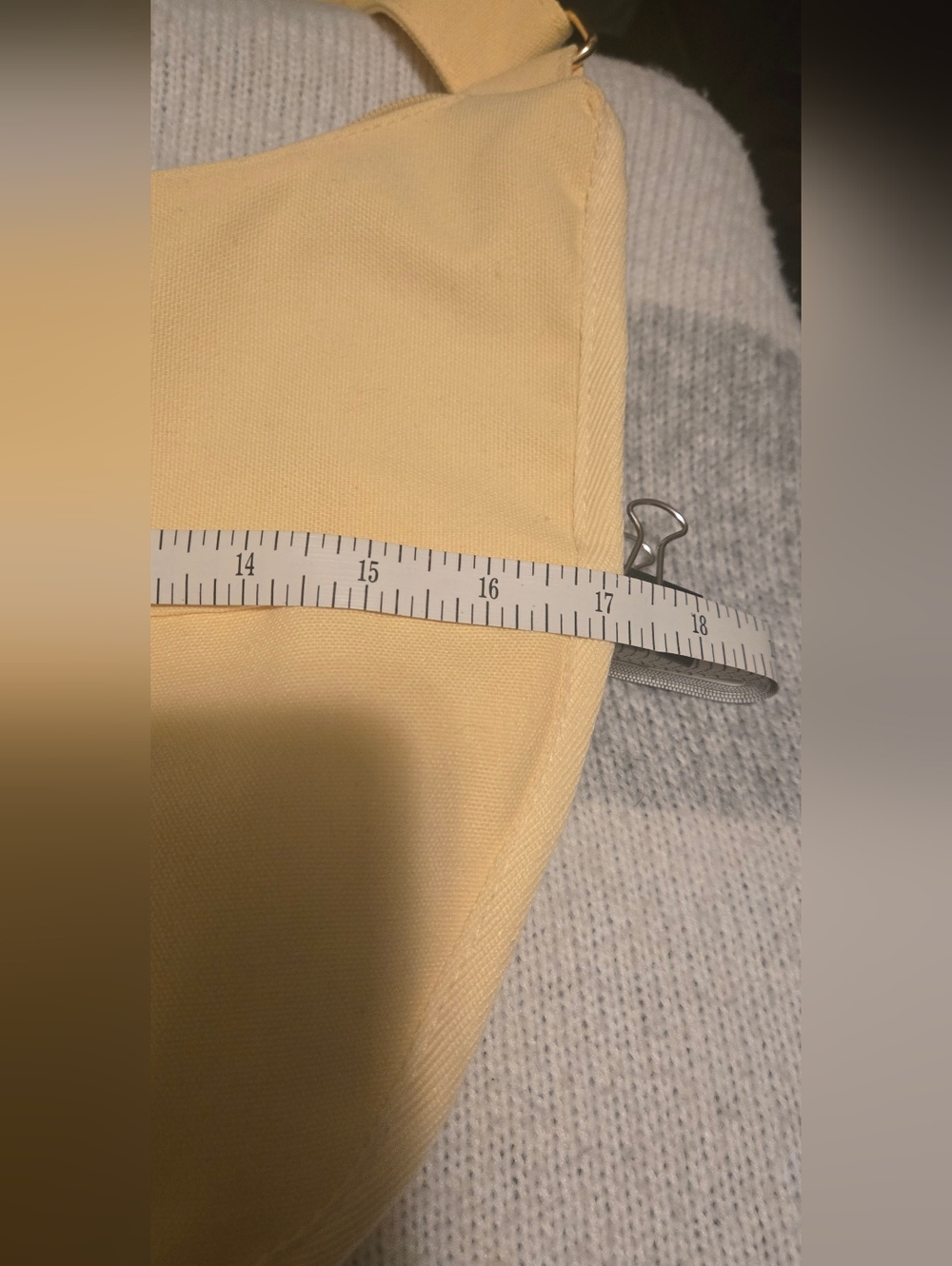 Sunny Tails Yellow Canvas Shoulder Tote - Picture 6 of 8